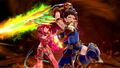 Rex wielding Pyra's Aegis Sword during the initial slash of the latter's Burning Sword Final Smash.