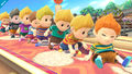 All of Lucas' alternate costumes.