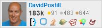 profile for DavidPostill on Stack Exchange, a network of free, community-driven Q&A sites