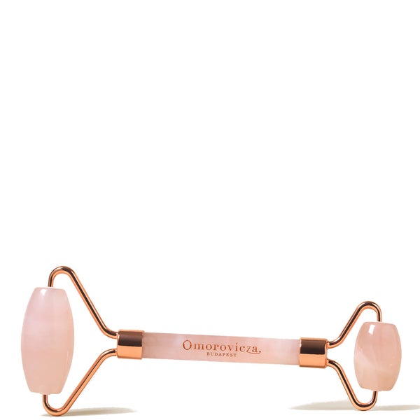 Omorovicza Rose Quartz Roller (double ended) in box