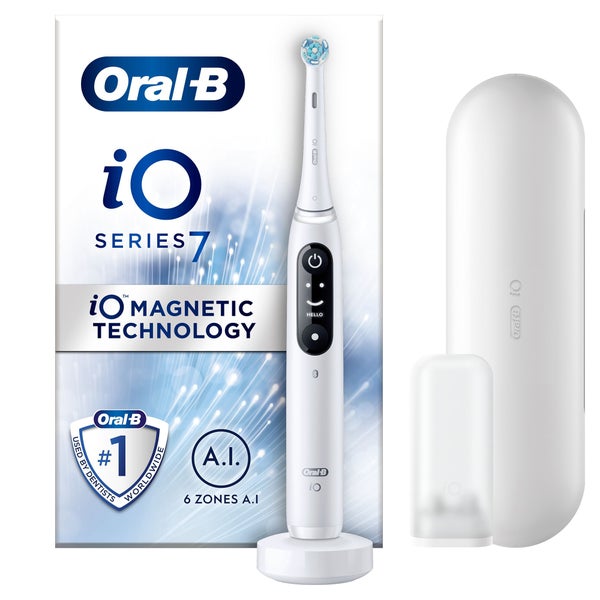 Oral B iO7 White Electric Toothbrush with Travel Case