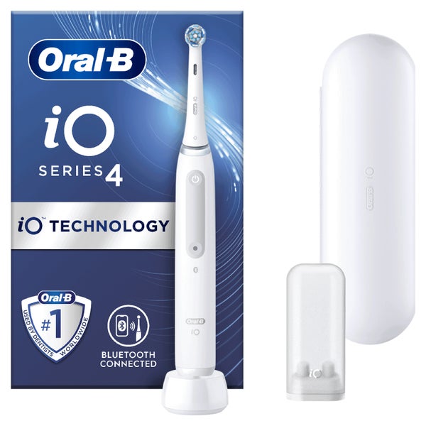 Oral-B iO4 White Electric Toothbrush with Travel Case