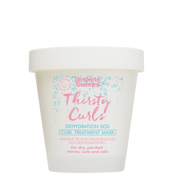 Umberto Giannini Thirsty Curls Masque de Soin pour Boucles SOS Déshydratation 200 g