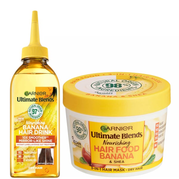 Garnier Ultimate Blends Banana Hair Food Intensely Nourishing Treatment Regime for Dry Hair