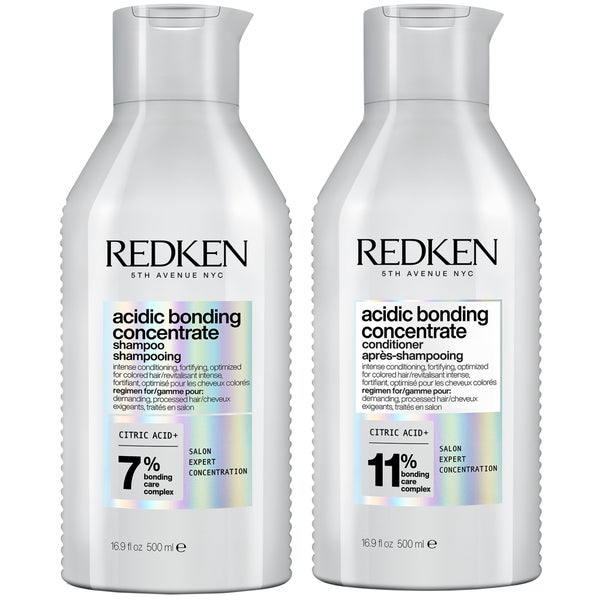 Redken Acidic Bonding Concentrate Shampoo and Conditioner 500ml Bond Repair Supersize Bundle