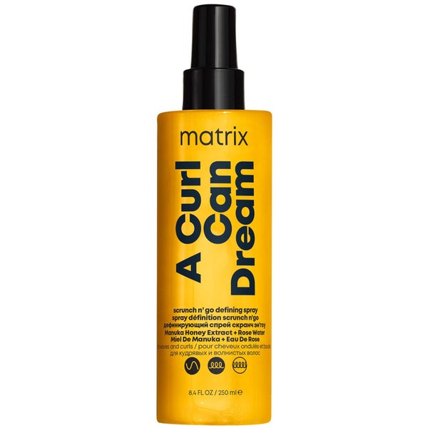 Matrix A Curl Can Dream Scrunch 'N' Go Defining Spray with 230°C Heat Protection for Definition on Waves and Curls 150ml