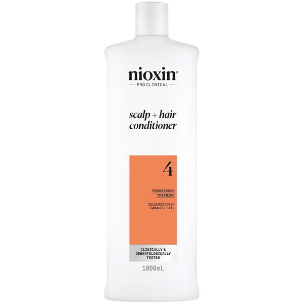 NIOXIN Scalp and Hair Thickening System 4 Conditioner for Coloured Dry and Damaged Hair with Progressed Thinning 1L