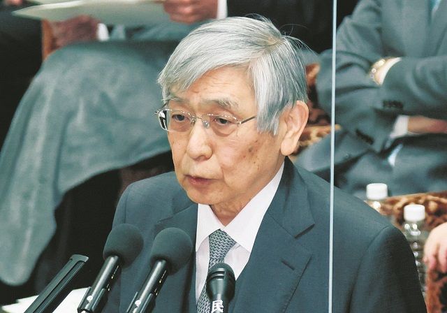 1月30日、衆院予算委員会で答弁する日銀の黒田東彦総裁