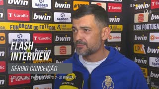 Sérgio Conceição satisfeito com a resposta dos jogadores