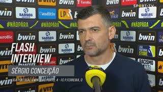 Sérgio Conceição: "Entrada forte e seriedade na gestão do jogo"