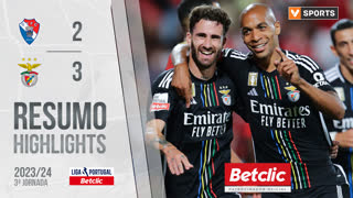 Liga Portugal Betclic (3ªJ): Resumo Gil Vicente 2-3 Benfica