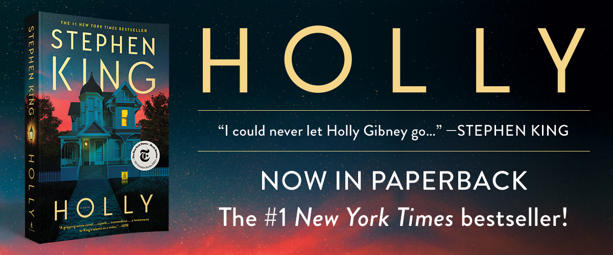 Holly Gibney, one of Stephen Kings most compelling and ingeniously resourceful characters, returns in this thrilling novel to solve the gruesome truth behind multiple disappearances in a midwestern town. Audiobook,ebook, hardcover and paperback NOW!