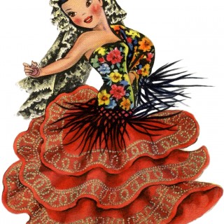 Retro Spain Doll Image