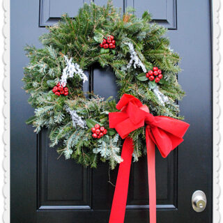 Christmas Wreath on Door