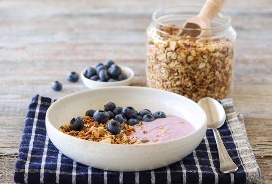 Image: GRANOLA MED BLÅBÆRYOGHURT