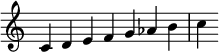  {
\override Score.TimeSignature #'stencil = ##f
\relative c' {\time 7/4 c d e f g as b c} }