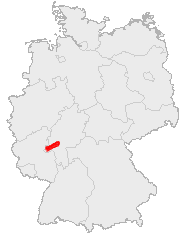 Posizione geografica del Taunus