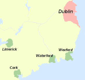 Map 20: Regions of Ireland settled by the Norse. Ethnogenesis of the Norse-Gaels.