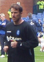 Kenny Cunningham tijdens een opwarming met Birmingham City in 2005