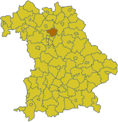 Poziția regiunii Districtul Forchheim