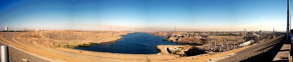 A panorama of Aswan Dam