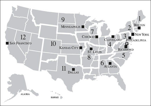 National Reserve 12 Districts