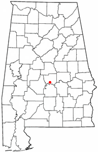 Mapo di Autaugaville, Alabama