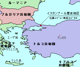 イスタンブール歴史地域の位置