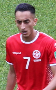 Khaoui in 2018 als speler van Tunesië