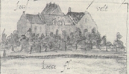 Het kasteel in de 17e eeuw