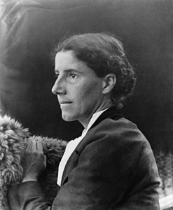 Charlotte Perkins Gilman, by C.F. Lummis (restored by Adam Cuerden)