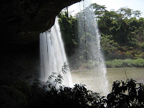 The fall of Tello located 50km from Ngaoundere in the Adamaoua region of Cameroon Photograph: Marie Barbara