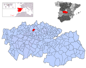 Poziția localității Hormigos