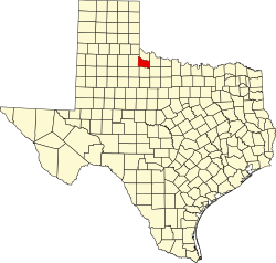 Foard County na mapě Texasu