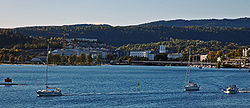 Sandvika seen from Høvikodden