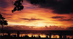 Sonnenuntergang am Strand von Kuta