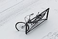 * Nomination Bicycle in snow, attached to a pedestrian fence (Paris). --Coyau 02:04, 28 February 2013 (UTC) * Promotion Nice graphic composition. --Jastrow 21:17, 6 March 2013 (UTC)