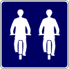 Abreast travelling permitted for bicycles