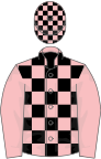 Pink and black check, pink sleeves