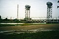 Combined railway/road lift double-decker bridge in Kaliningrad