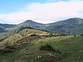 Gezicht op Puy Mary (links) vanaf de Col de Serre