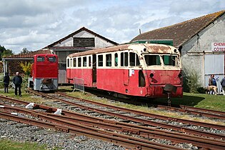 Autorail De Dion-Bouton type OC-1 de l'ACFCdN aux Chemins de fer des Côtes-du-Nord.