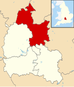 Cherwell shown within Oxfordshire