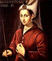 Haseki Hürrem Sultan'ın Latince Rossa Solymanni uxor başlıklı 16. yüzyılda yapılmış bir yağlı boya tablosu