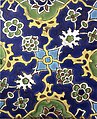 Tile in polychrome