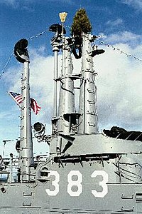 Tháp chỉ huy USS Pampanito.