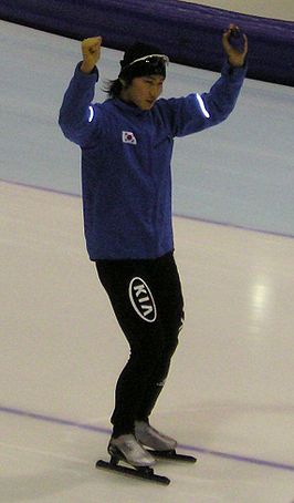 Kang-seok tijdens wereldbekerfinale 2006