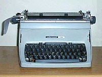 A typewriter