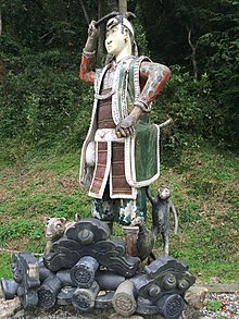 岡山県岡山市 吉備津彦神社の桃太郎像