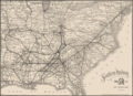 Southern Railway system map, 1895